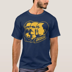 Marx Lenin Mao porträtt Tee Shirt