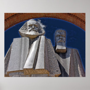 Marx och Engels Poster