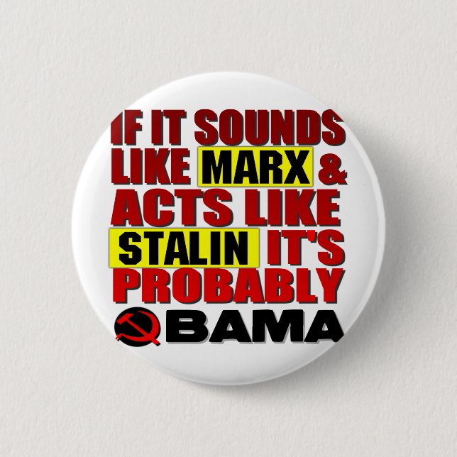 Marx Stalin? Obama! Knapp (Framsida)