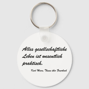 Marx Thesen Feuerbach Nyckelring
