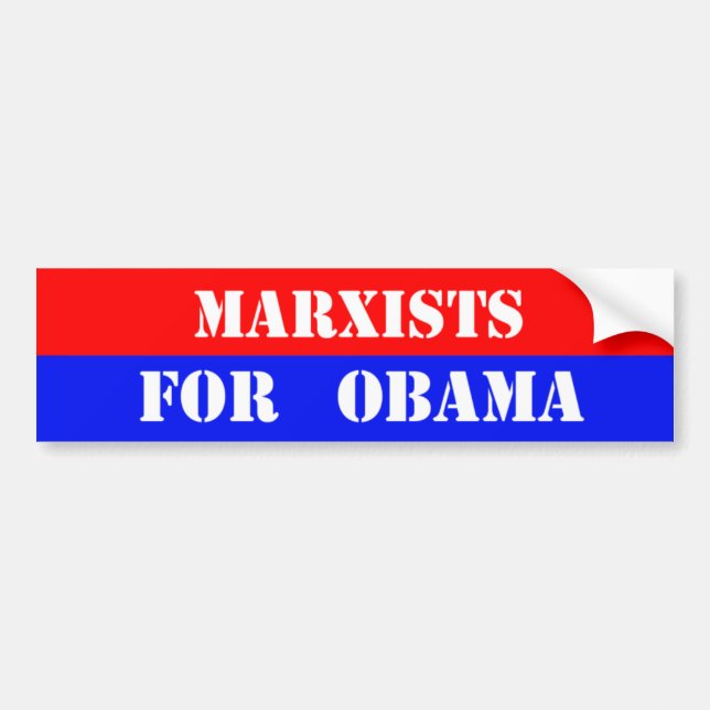 marxists för obama bildekal (Framsidan)