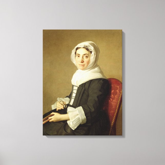 Mary Adam, 1754 (olja på arbetsyta) Canvastryck (Framsida)