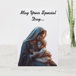 Mary And Jesus Mother's Day Greeting Card Kort