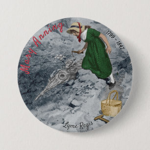 Mary Anning Button #1 Knapp