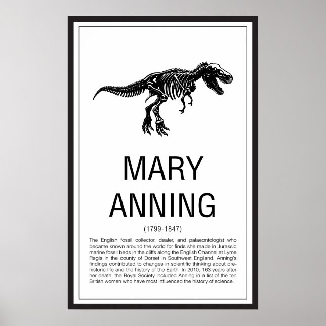 Mary Anning Poster (Framsidan)