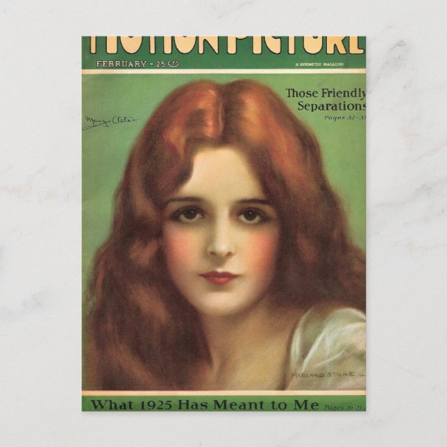 Mary Astor 1926-filmtidning Vykort (Framsida)