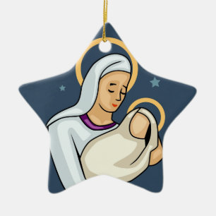 Mary & Baby Jesus jul Ornament