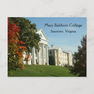 Mary Baldwin College Staunton VA Virginia Postcard Vykort