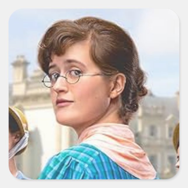 Mary Bennet  Fyrkantigt Klistermärke (Framsida)