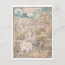 Mary Bland en mängd djur av Durer Vykort