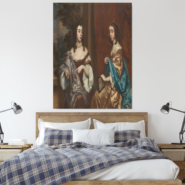 Mary Capel (1630–1715), Later Duchess of Beaufort Canvastryck (Insitu (sovrum))