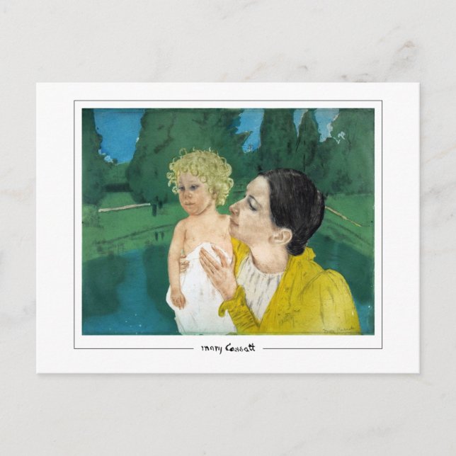 Mary Cassatt #128 - Fin konst vykort (Framsida)