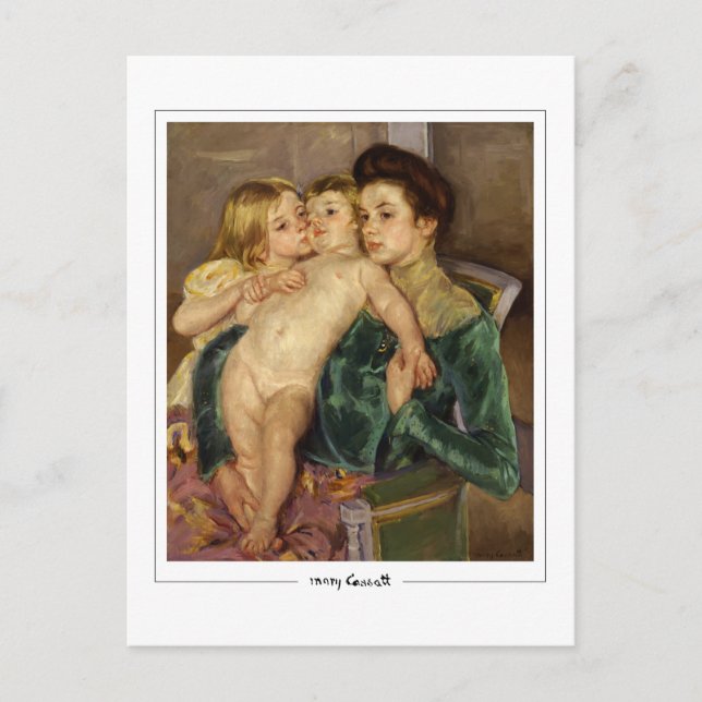 Mary Cassatt #15 - Finkonstkort Vykort (Framsida)