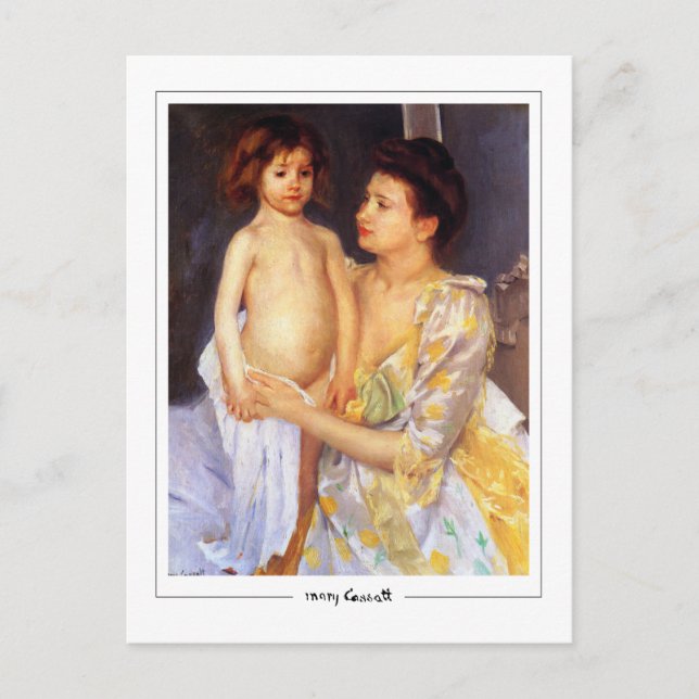 Mary Cassatt #266 - Fin Art Postcard Vykort (Framsida)