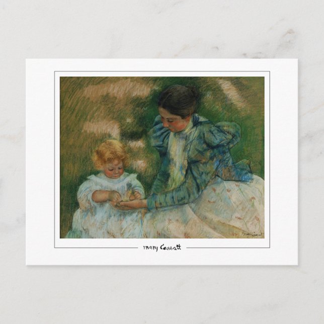 Mary Cassatt #295 - Fin Art Postcard Vykort (Framsida)