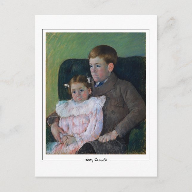 Mary Cassatt #398 - Fin Art Postcard Vykort (Framsida)