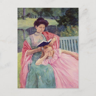 Mary Cassatt- Auguste Reading to her Dotter Vykort