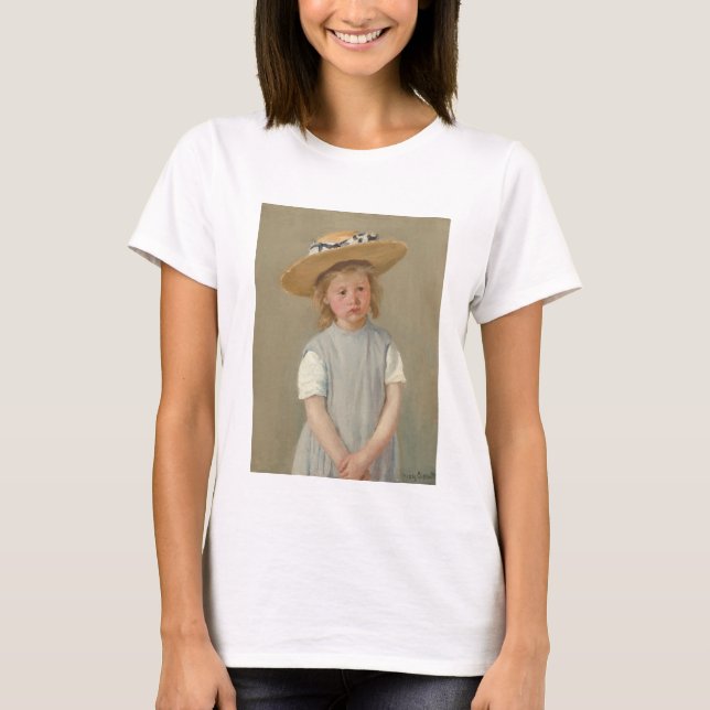Mary Cassatt - Barn i en straw Hat T Shirt (Framsida)