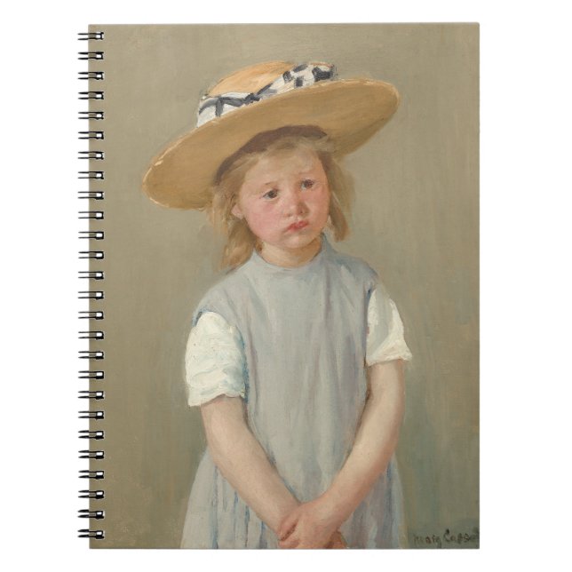 Mary Cassatt - Barn i halmhatt Anteckningsbok (Framsidan)
