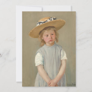 Mary Cassatt - Barn i halmhatt Tack Kort