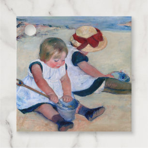 Mary Cassatt Barn lekande på stranden 1884 Gåvor Etiketter