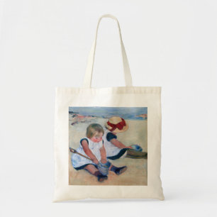 Mary Cassatt Barn lekande på stranden 1884  Tygkasse