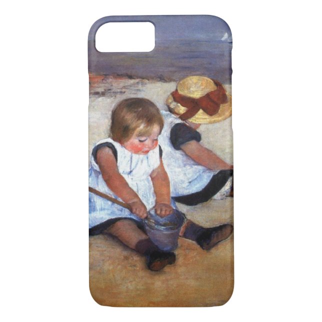 Mary Cassatt barn på stranden Case-Mate iPhone Skal (Baksida)