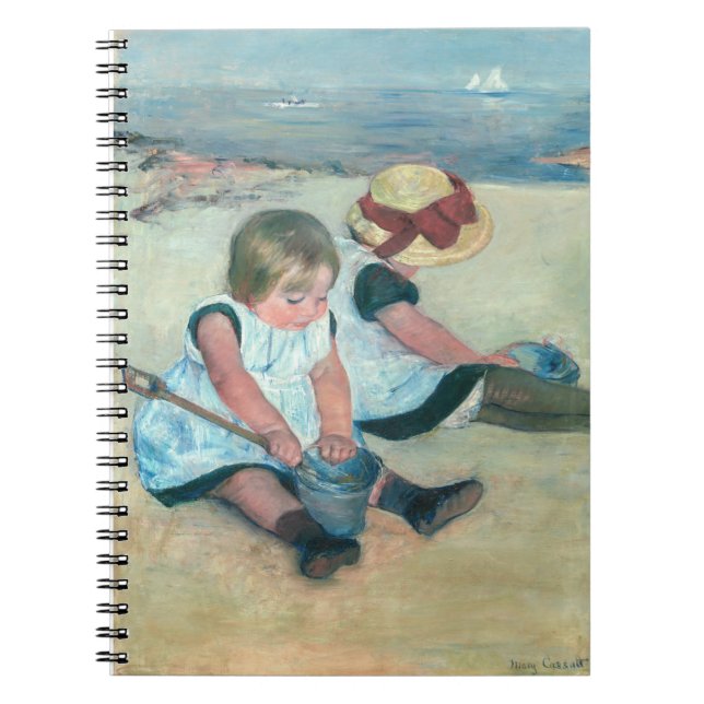 Mary Cassatt - Barn som leker på stranden Anteckningsbok (Framsidan)