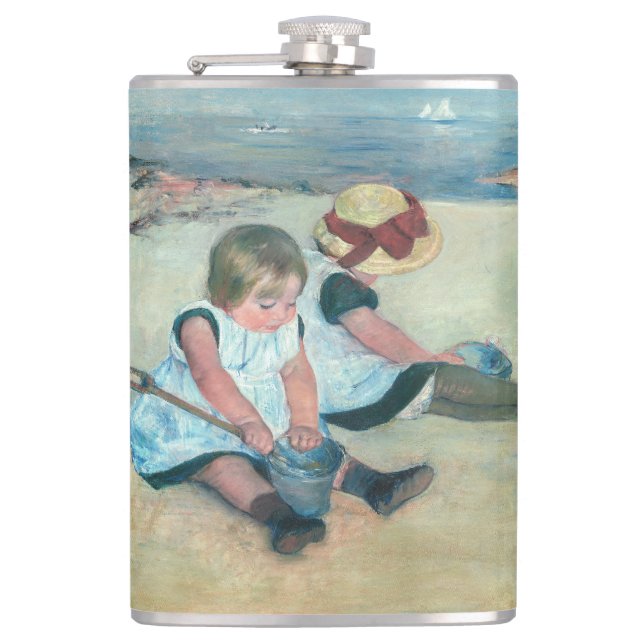 Mary Cassatt - Barn som leker på stranden Fickplunta (Framsidan)