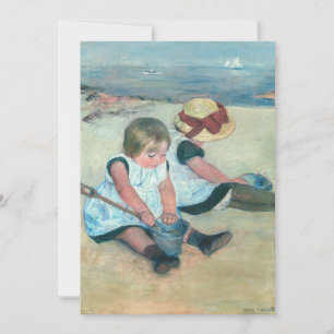 Mary Cassatt - Barn som leker på stranden Inbjudningar