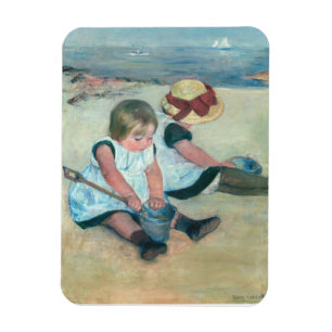 Mary Cassatt ”Barn som leker på stranden” Magnet