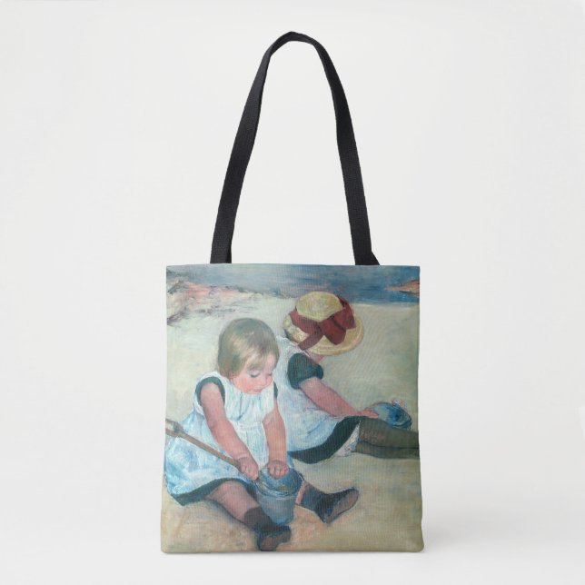 Mary Cassatt - Barn som leker på stranden Tygkasse (Framsida)