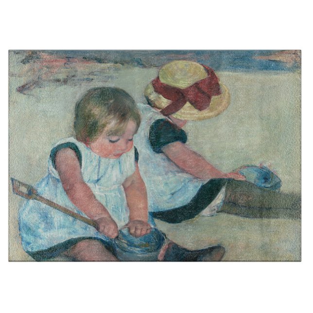 Mary Cassatt - Barn som spelar på stranden (Framsidan)