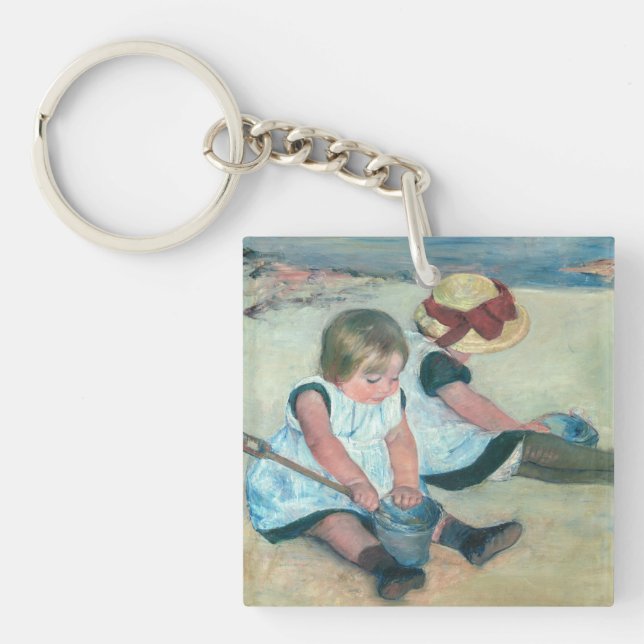 Mary Cassatt - Barn som spelar på stranden (Framsidan)