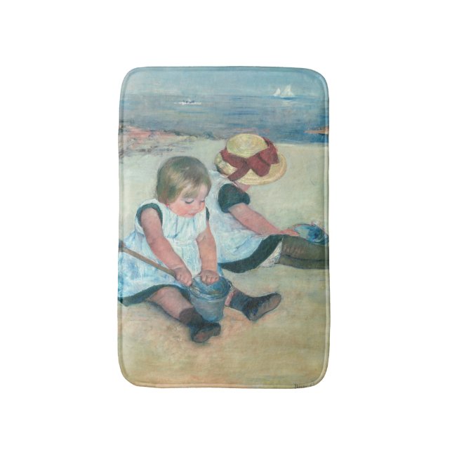 Mary Cassatt - Barn som spelar på stranden Badrumsmatta (Framsidan (Vertikal))