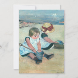 Mary Cassatt - Barn som spelar på stranden Inbjudningar