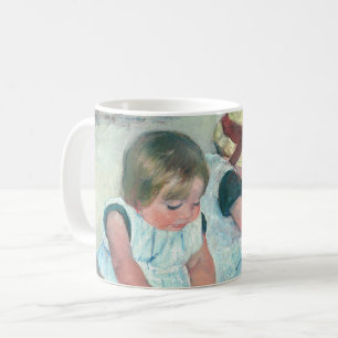 Mary Cassatt - Barn som spelar på stranden Kaffemugg