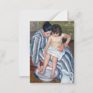Mary Cassatt - Barnets ed/Badof Anteckningskort