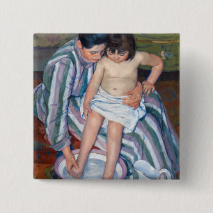 Mary Cassatt - Barnets ed/Badof Knapp