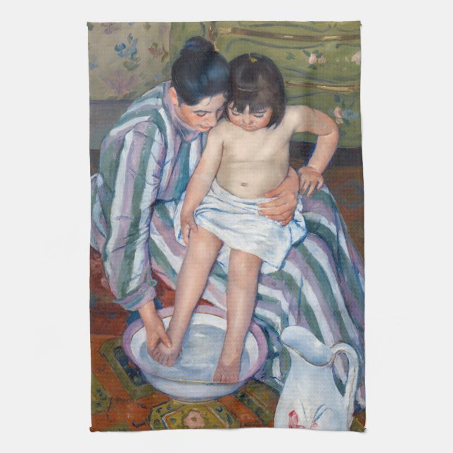 Mary Cassatt - Barnets ed/Badof Kökshandduk (Vertikal)