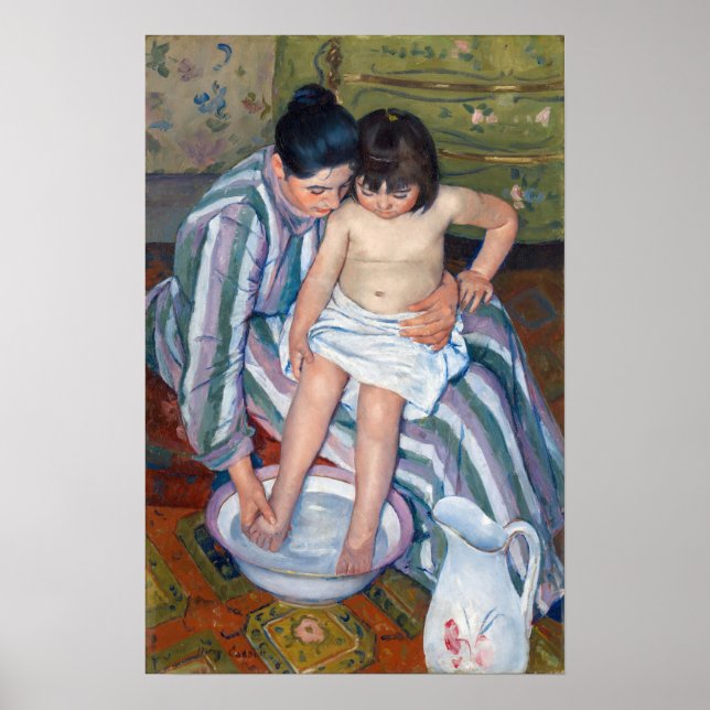 Mary Cassatt - Barnets ed/Badof Poster (Framsidan)