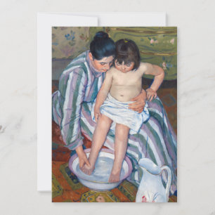 Mary Cassatt - Barnets ed/Badof Tack Kort