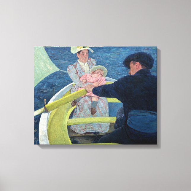 Mary Cassatt - Båtturen Canvastryck (Framsida)