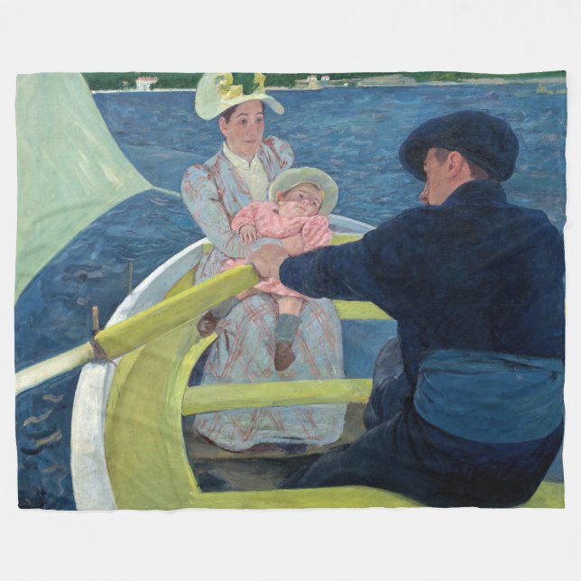 Mary Cassatt - Båtturen Fleecefilt (Framsidan (Horisontell))