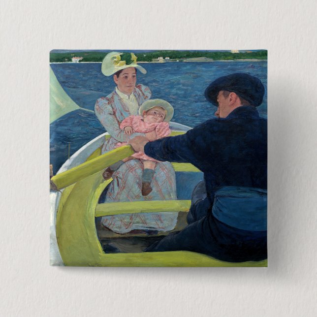 Mary Cassatt - Båtturen Knapp (Framsida)