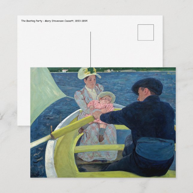 Mary Cassatt - Båtturen Vykort (Fram/baksida)