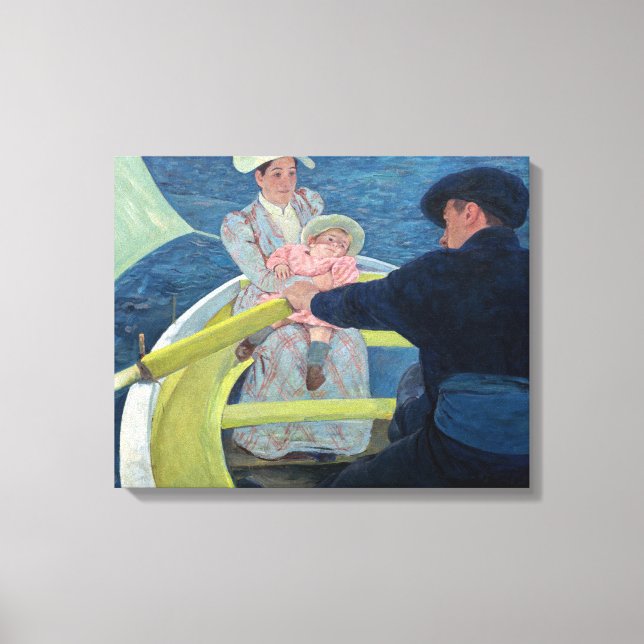 Mary Cassatt - Boating Party Canvastryck (Framsida)