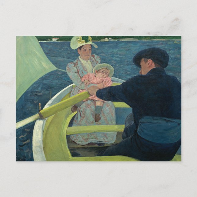 Mary Cassatt - Boating Party Inbjudan Vykort (Framsida)