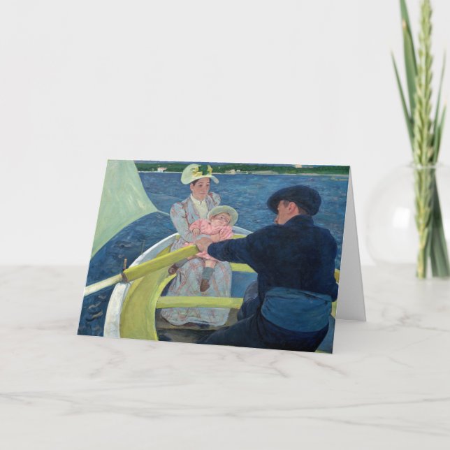 Mary Cassatt - Boating Party Kort (Framsida)