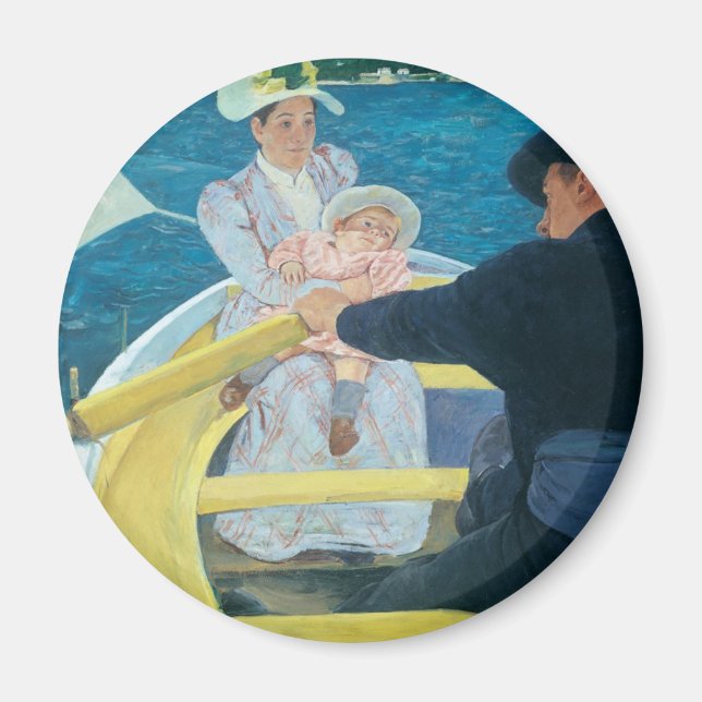 Mary Cassatt - Boating Party Magnet (Framsidan)